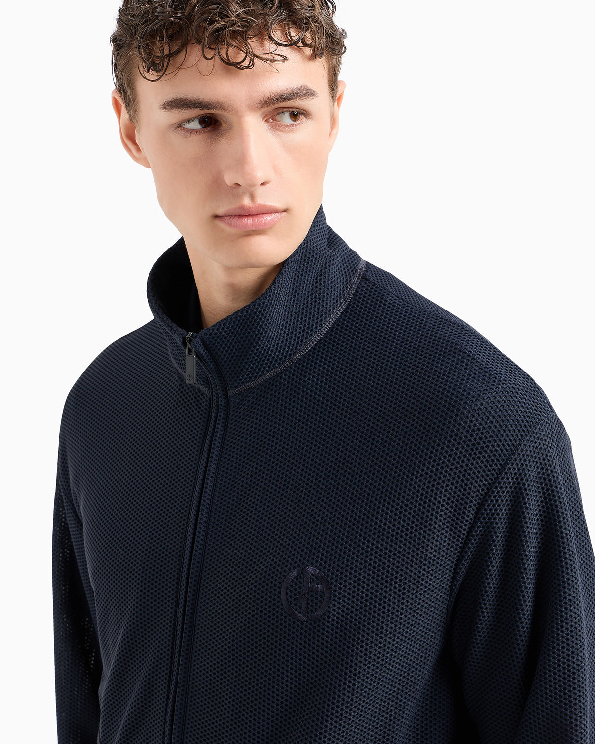 Stretch jersey blouson