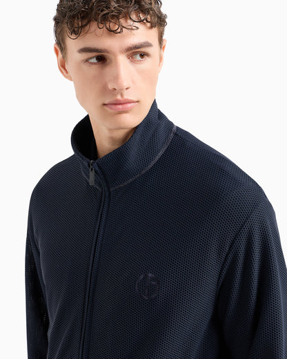 Stretch jersey blouson