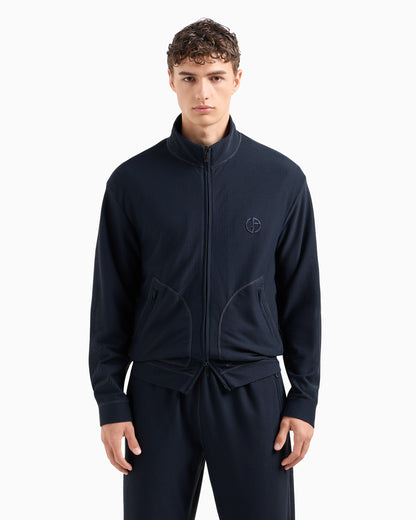 Stretch jersey blouson