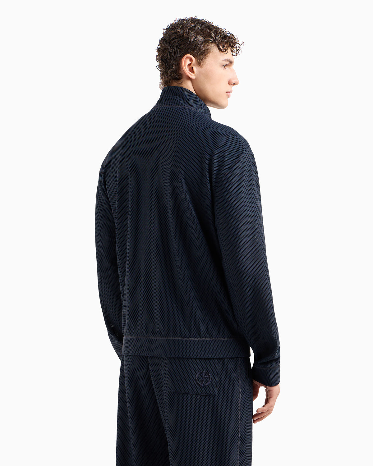 Stretch jersey blouson
