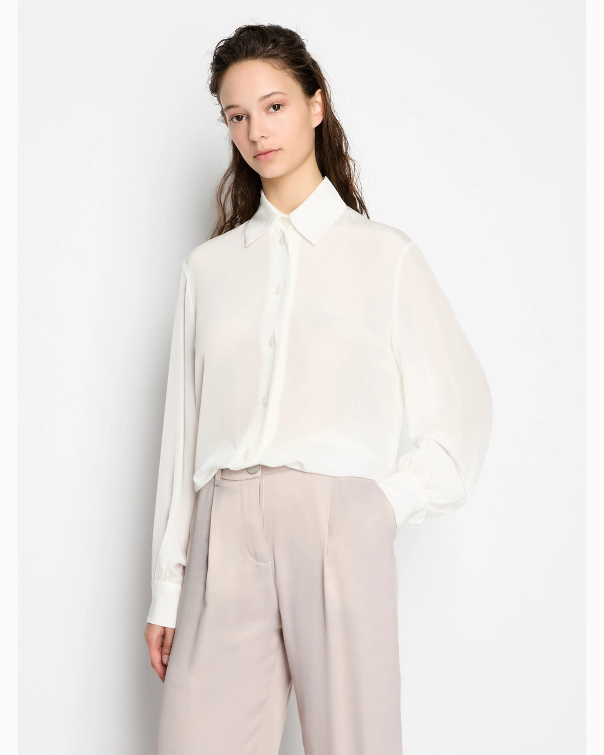Crepe de chine shirt