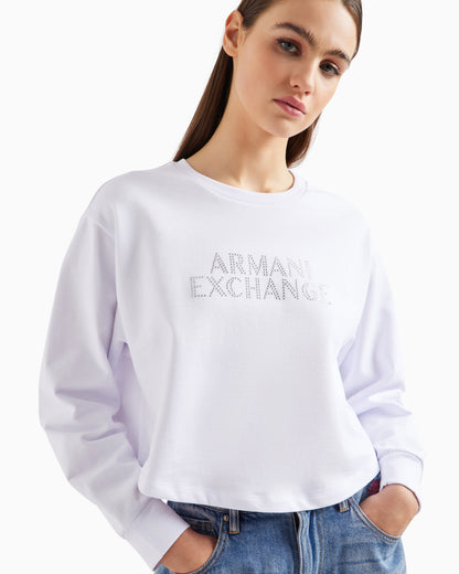 Stretch fabric zip-up hoodie