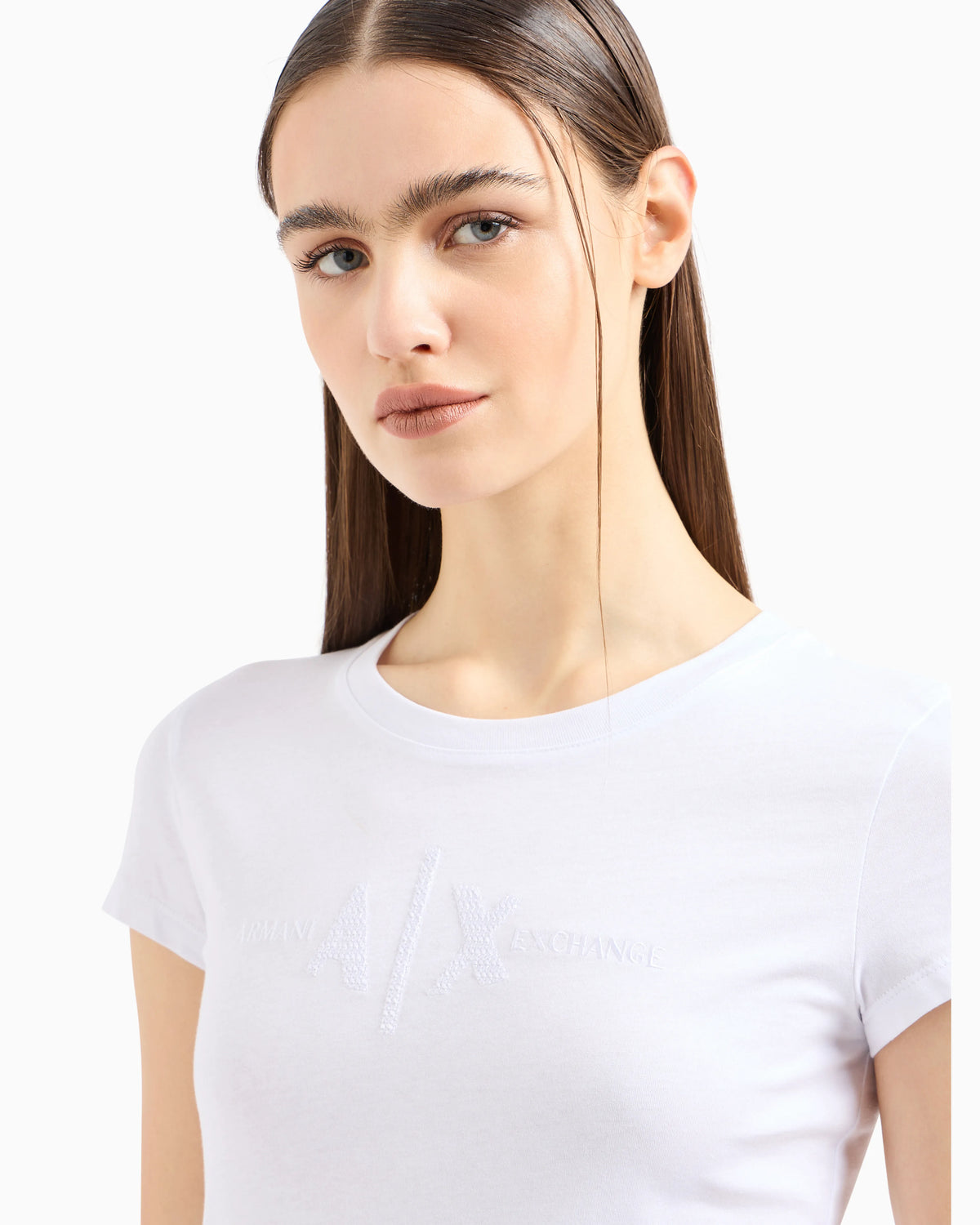Slim fit T-shirt in stretch cotton jersey