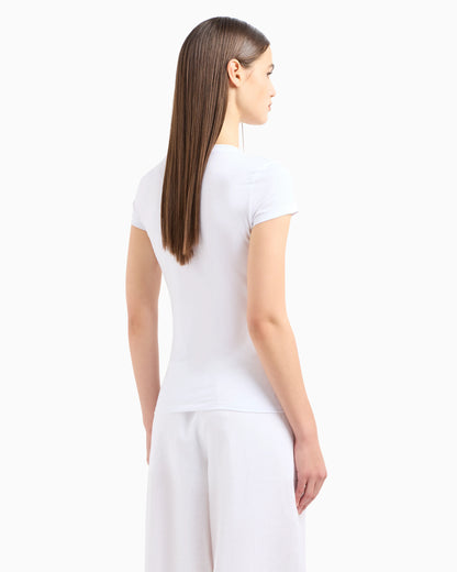 Slim fit T-shirt in stretch cotton jersey