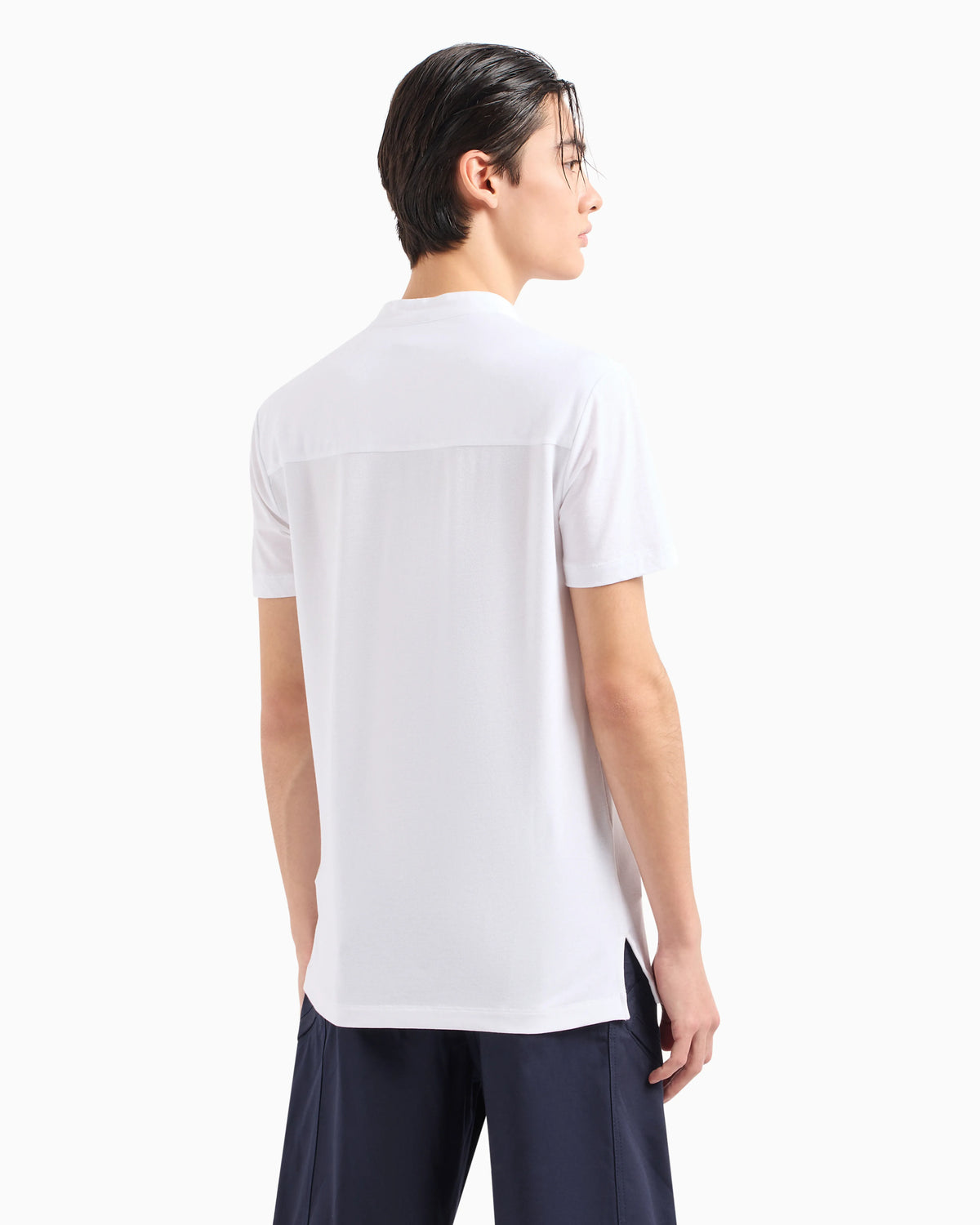 Slim fit polo shirt in ASV organic cotton