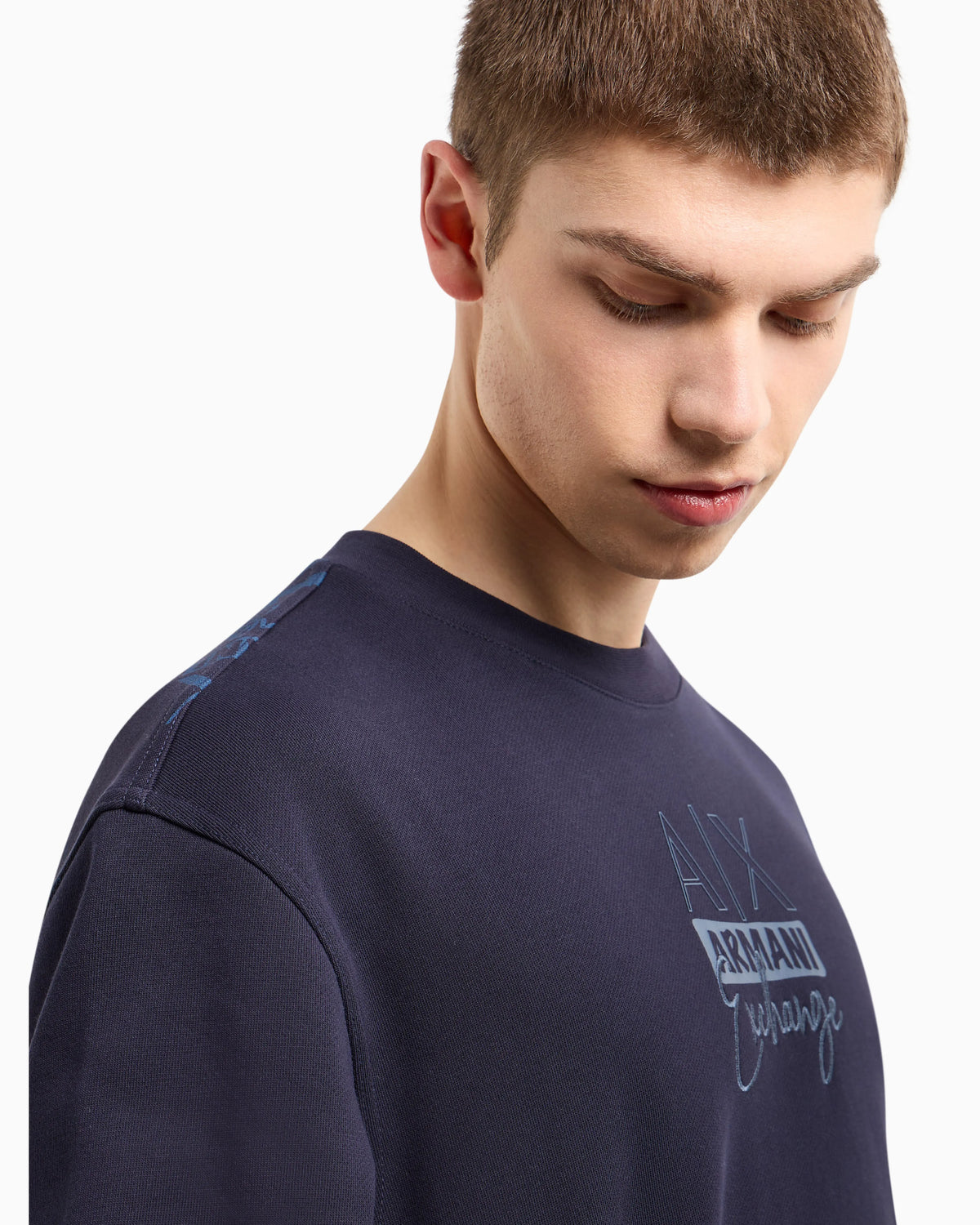 ASV organic cotton crewneck sweatshirt with front print