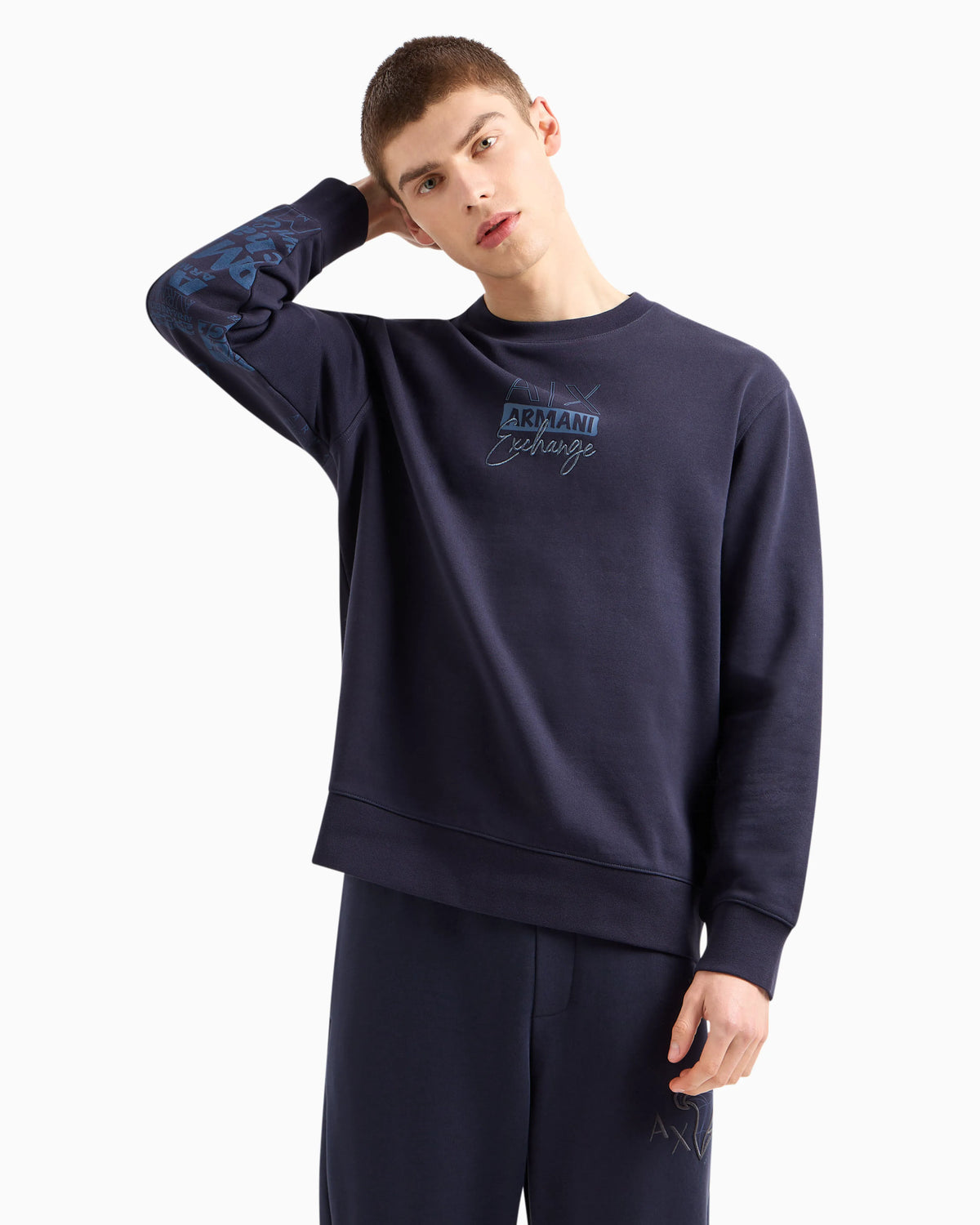 ASV organic cotton crewneck sweatshirt with front print