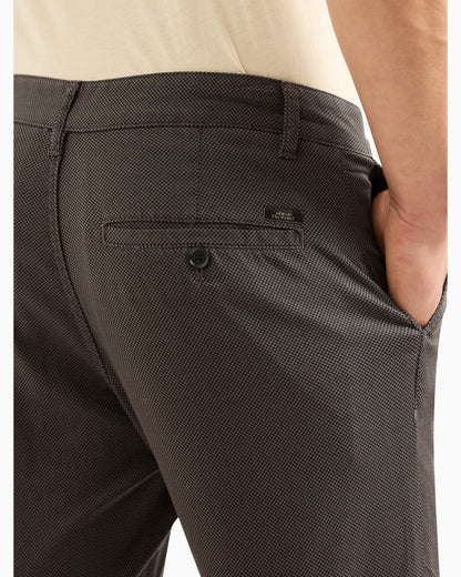 Regular fit gabardine trousers