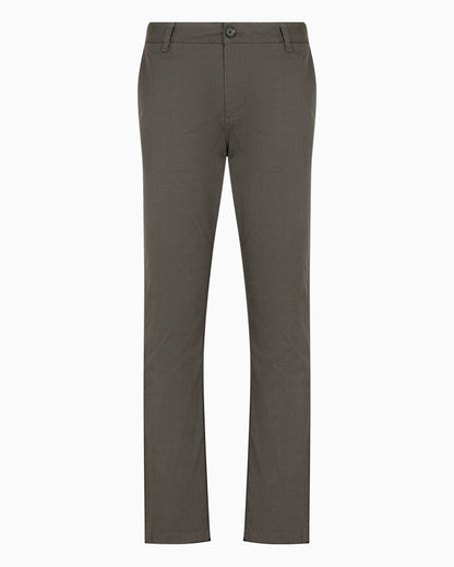 Regular fit gabardine trousers