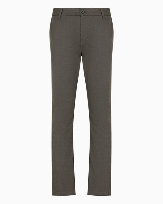 Regular fit gabardine trousers