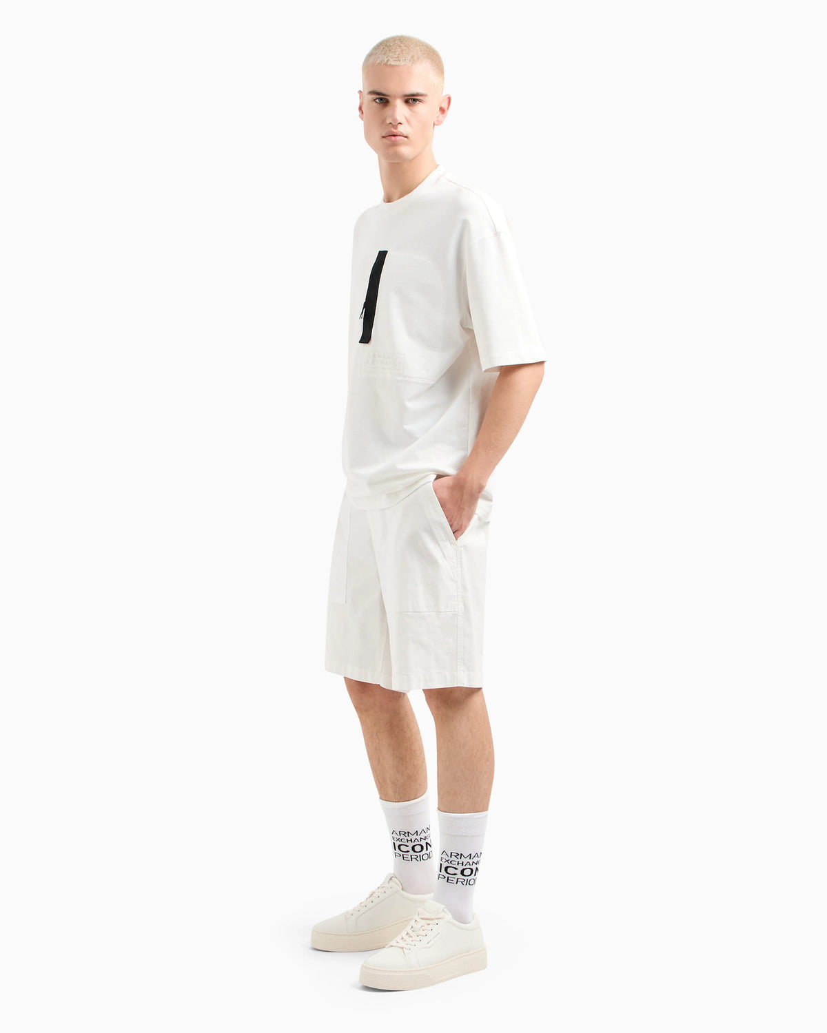 Soft yarn jogger pants with logo