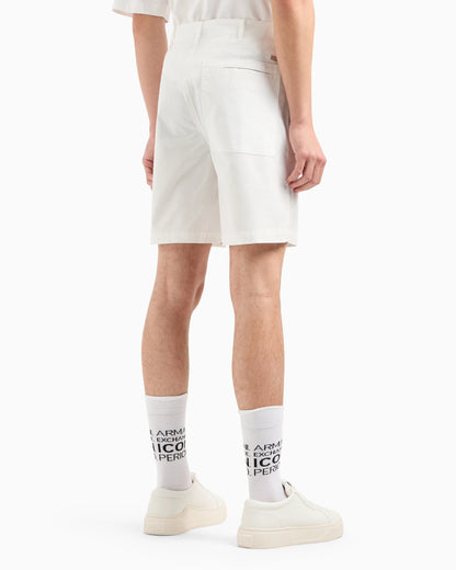 Soft yarn jogger pants with logo