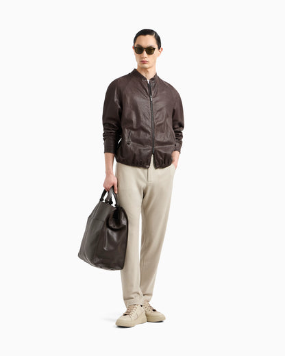 trousers in pure cashmere jersey