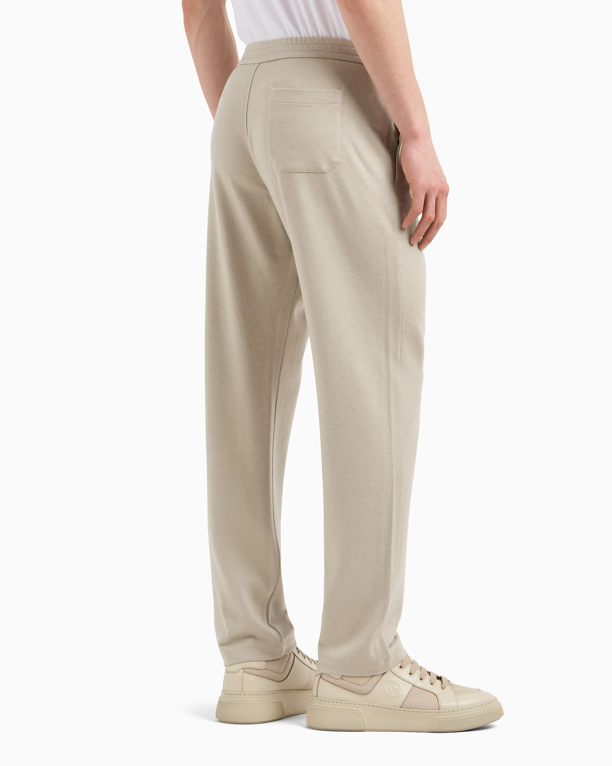 trousers in pure cashmere jersey