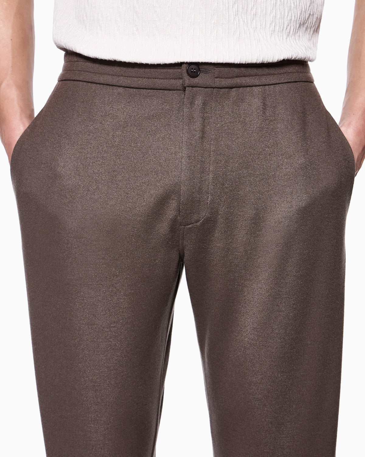 trousers in pure cashmere jersey
