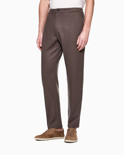 trousers in pure cashmere jersey