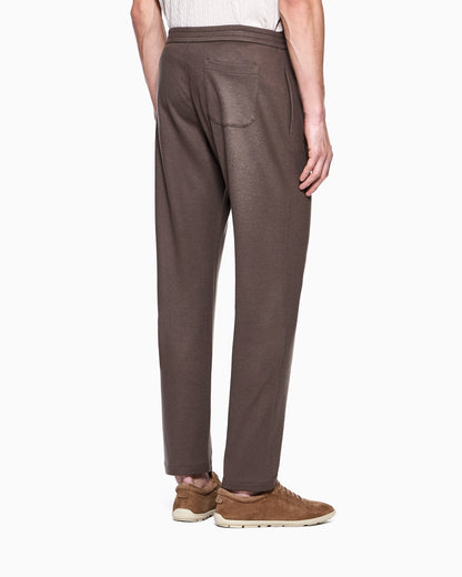 trousers in pure cashmere jersey