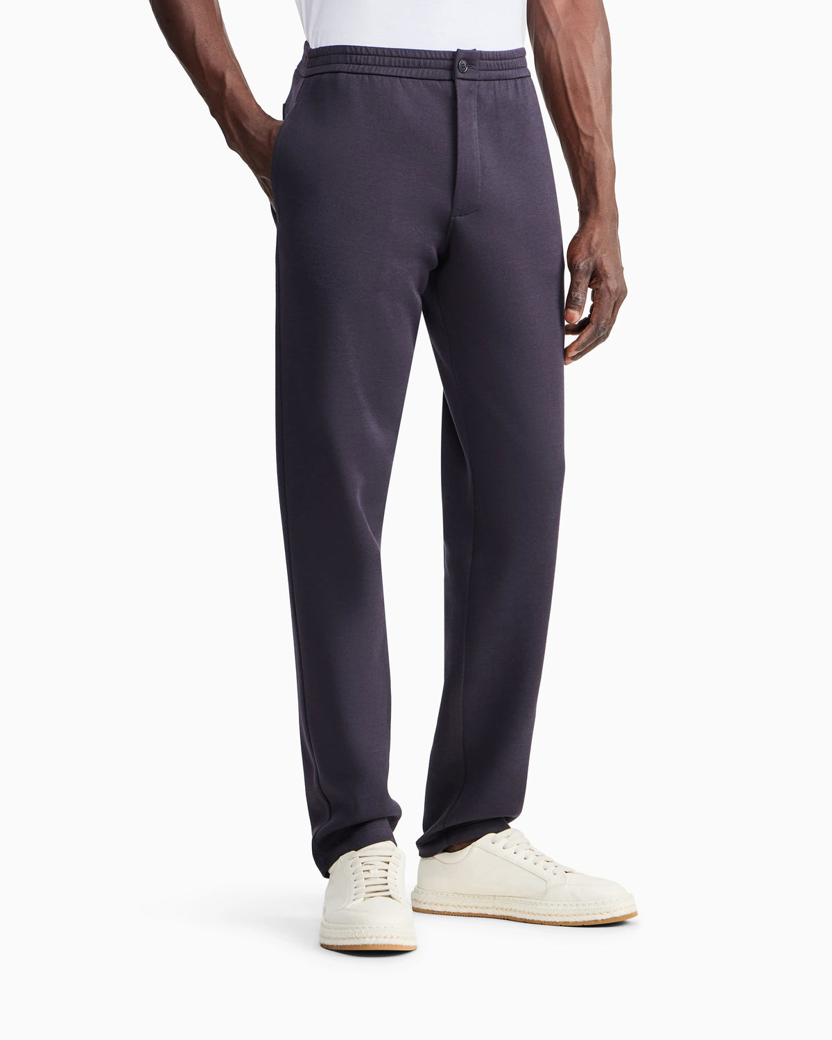 Cotton double-jersey trousers