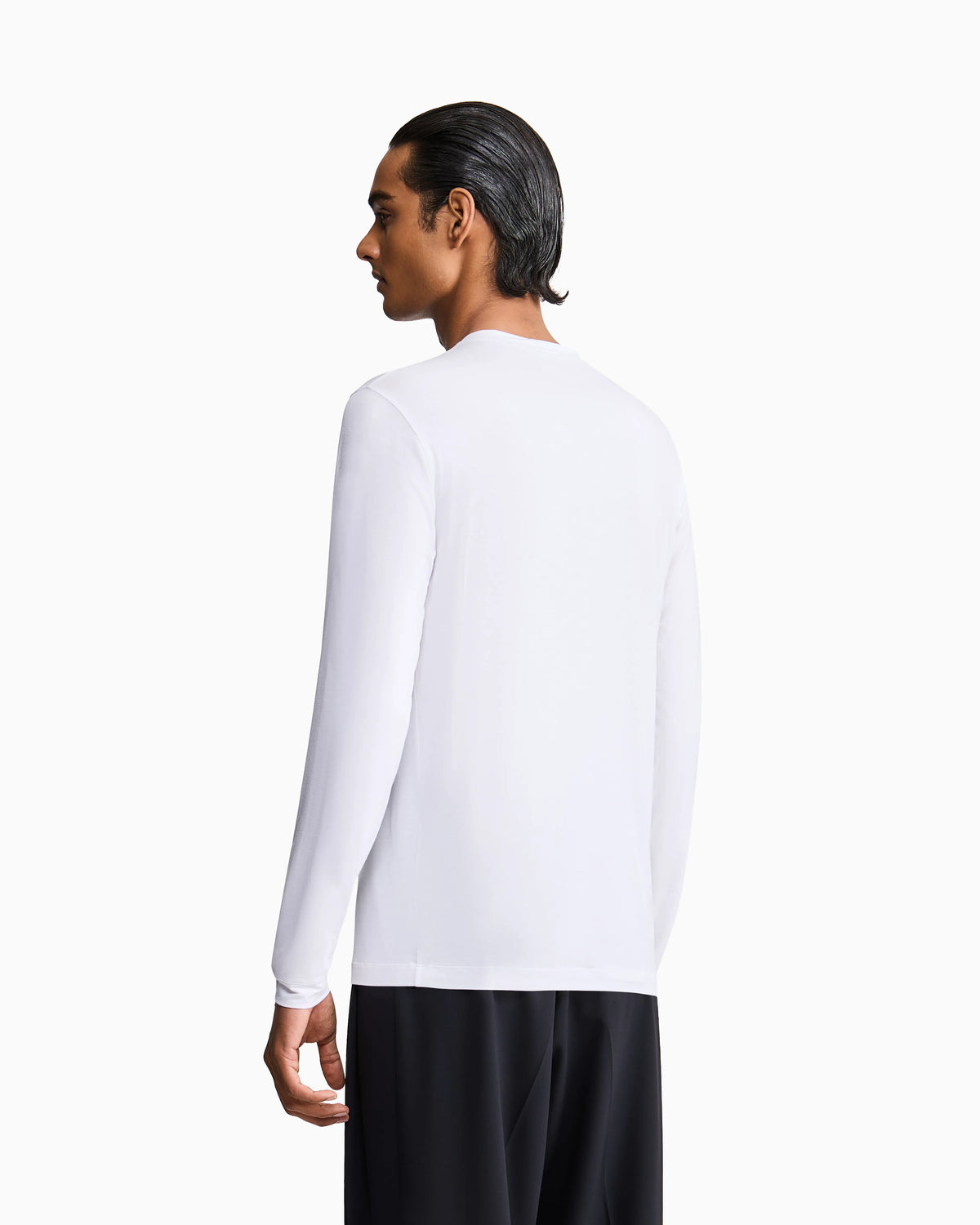 Long sleeve jumper in stretch viscose