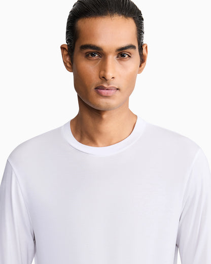 Long sleeve jumper in stretch viscose
