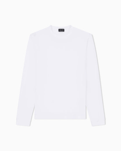 Long sleeve jumper in stretch viscose