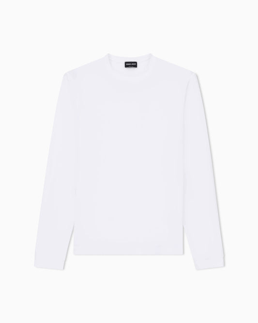 Long sleeve jumper in stretch viscose