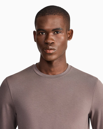 Long sleeve jumper in stretch viscose