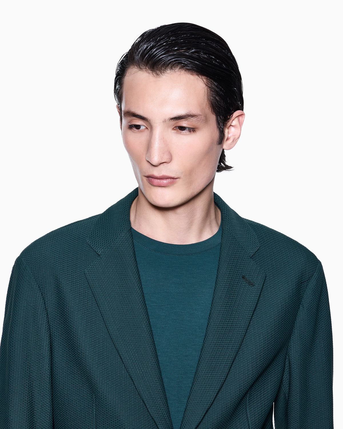 Long sleeve jumper in stretch viscose