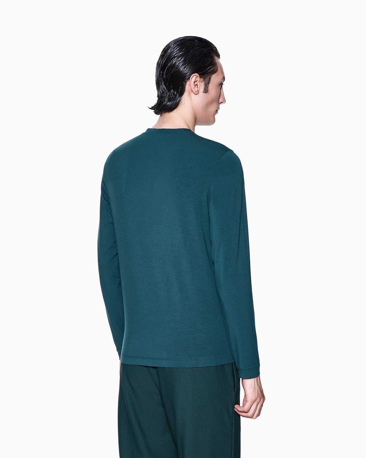 Long sleeve jumper in stretch viscose