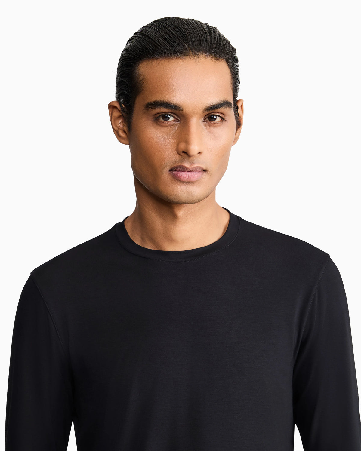 Long sleeve jumper in stretch viscose