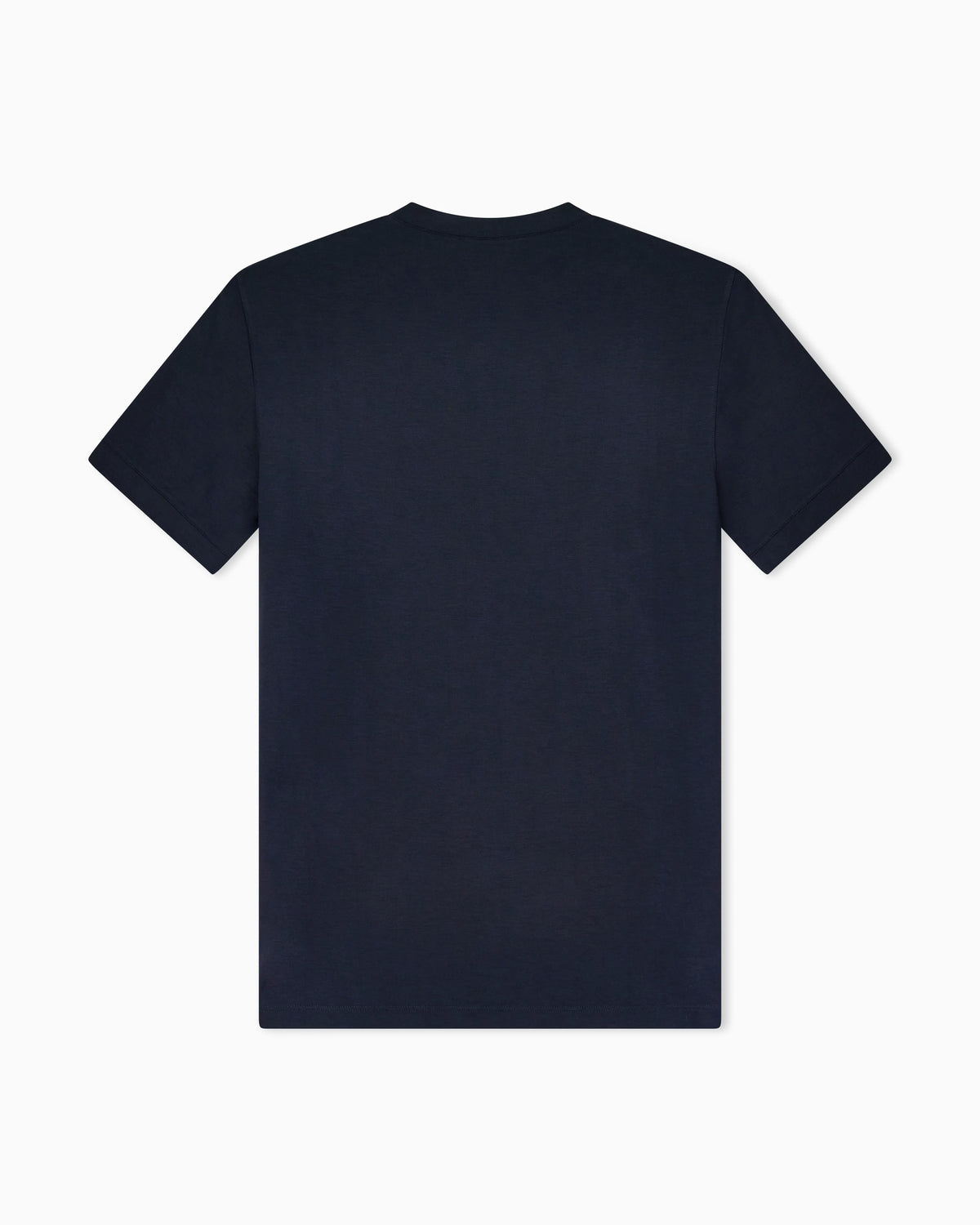 Crew-neck T-shirt in stretch viscose jersey with embroidery