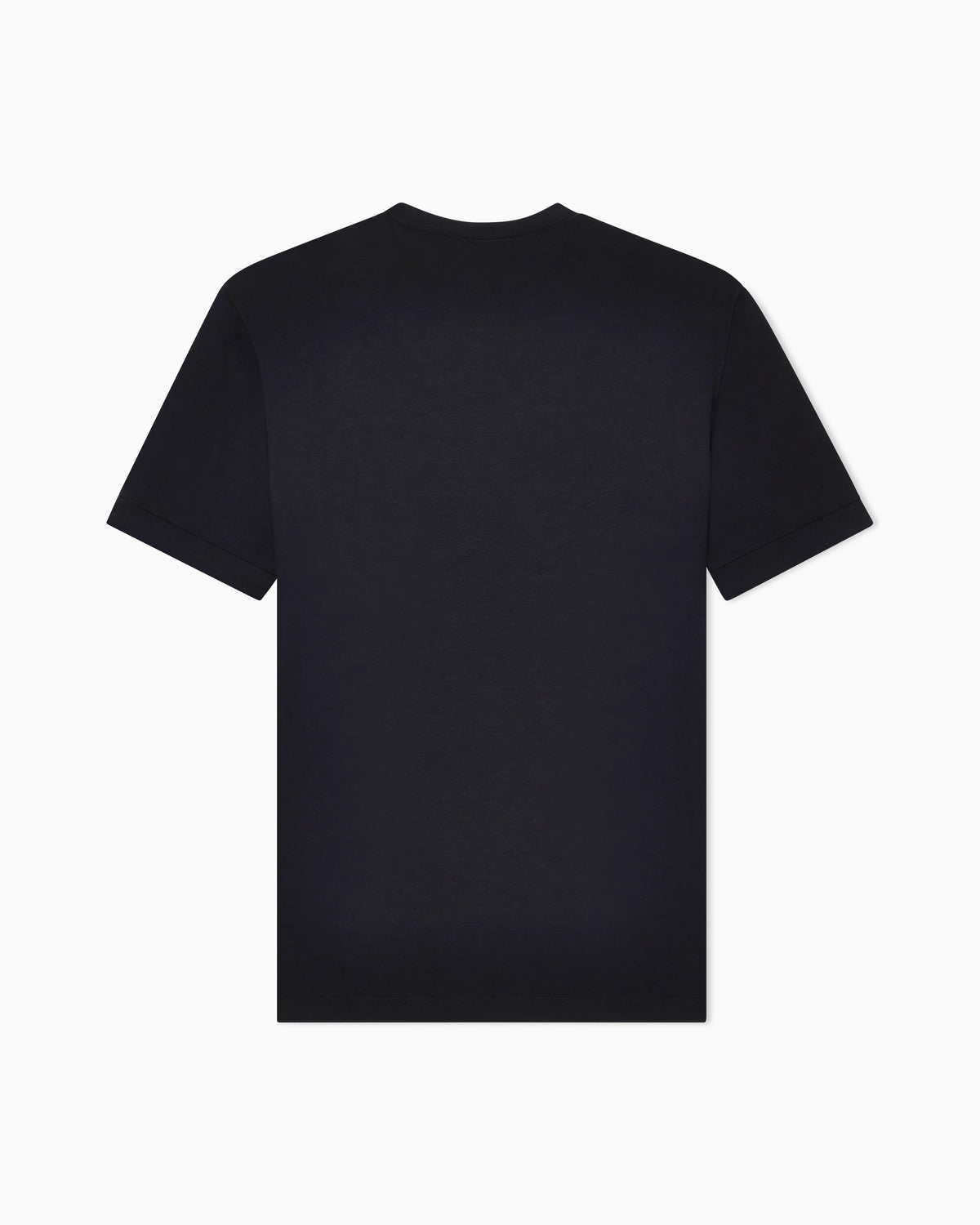 Crew-neck T-shirt in stretch viscose jersey with embroidery