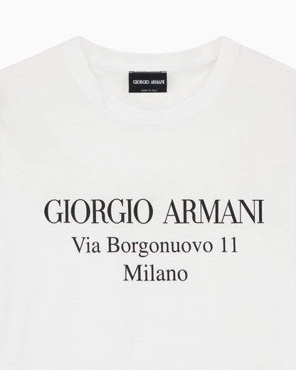 Jersey t-shirt  in Pima cotton with a front print