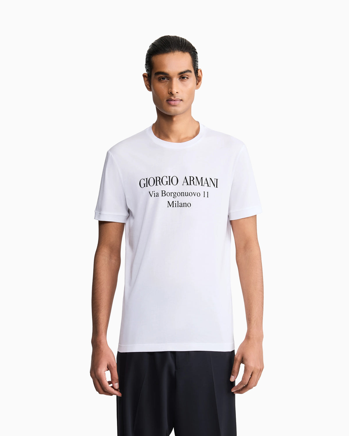 Jersey t-shirt  in Pima cotton with a front print