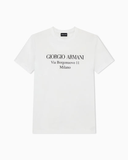 Jersey t-shirt  in Pima cotton with a front print