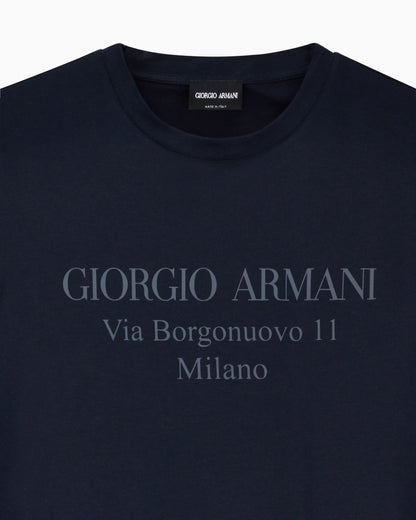 Jersey t-shirt  in Pima cotton with a front print