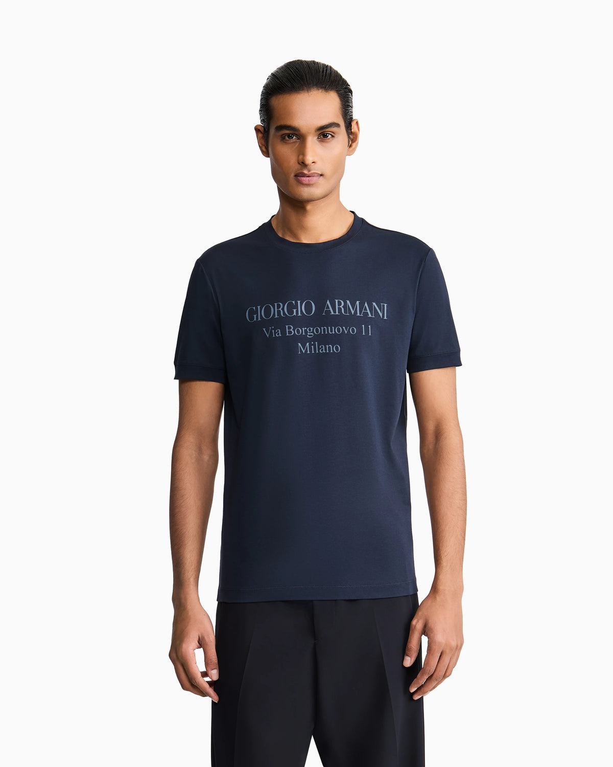 Jersey t-shirt  in Pima cotton with a front print