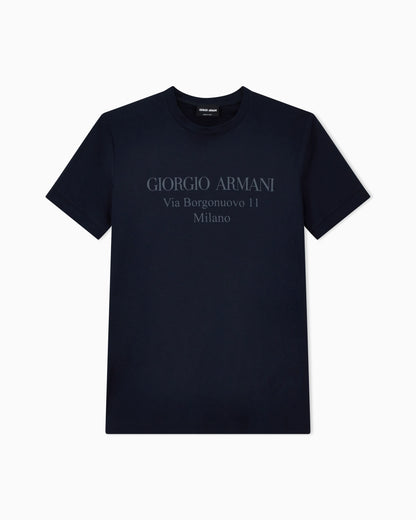 Jersey t-shirt  in Pima cotton with a front print