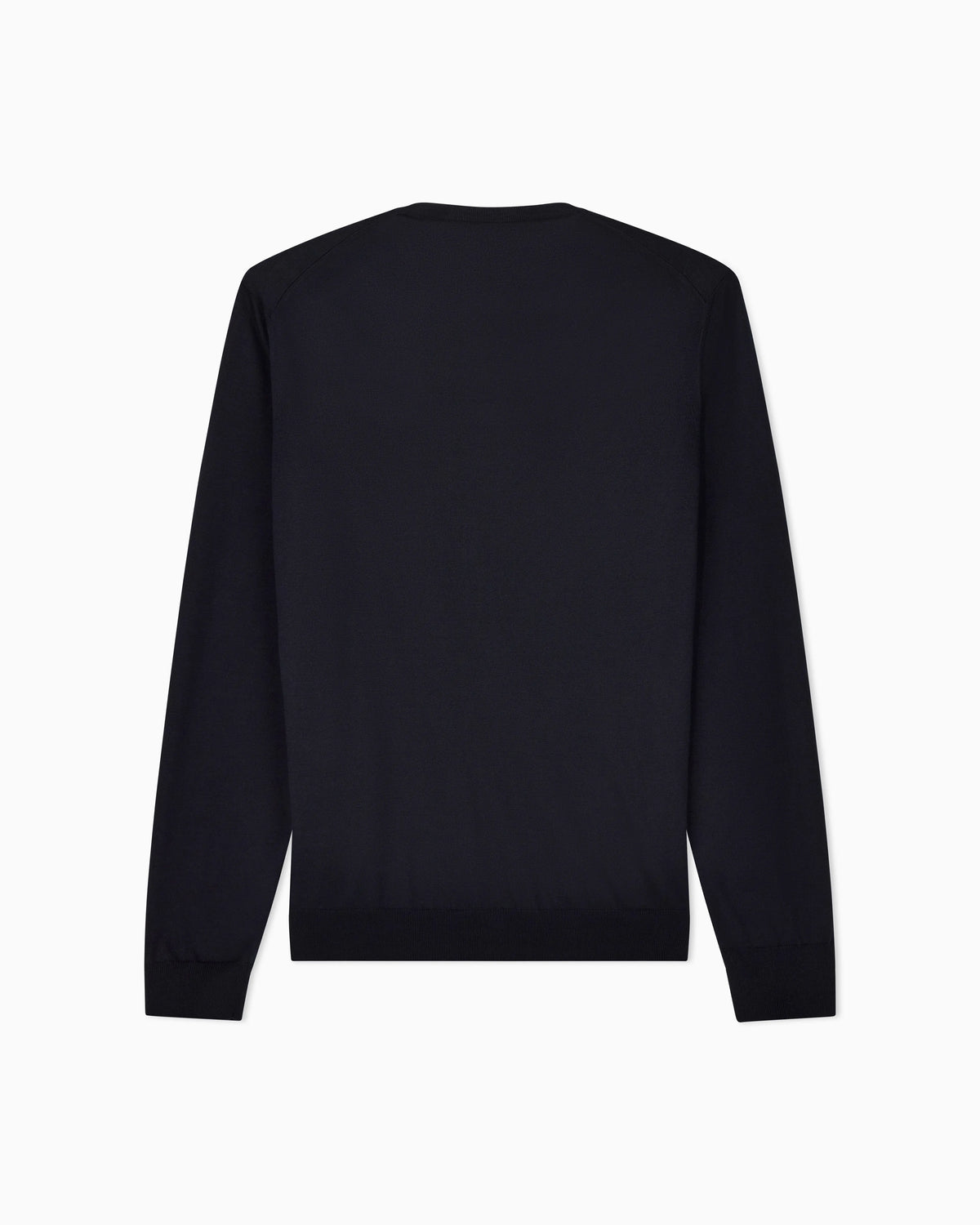 Long-sleeved, crew-neck jumper in silk and cotton