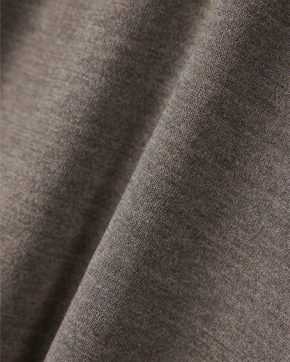 Slim-fit sweater in plain knit silk and cotton