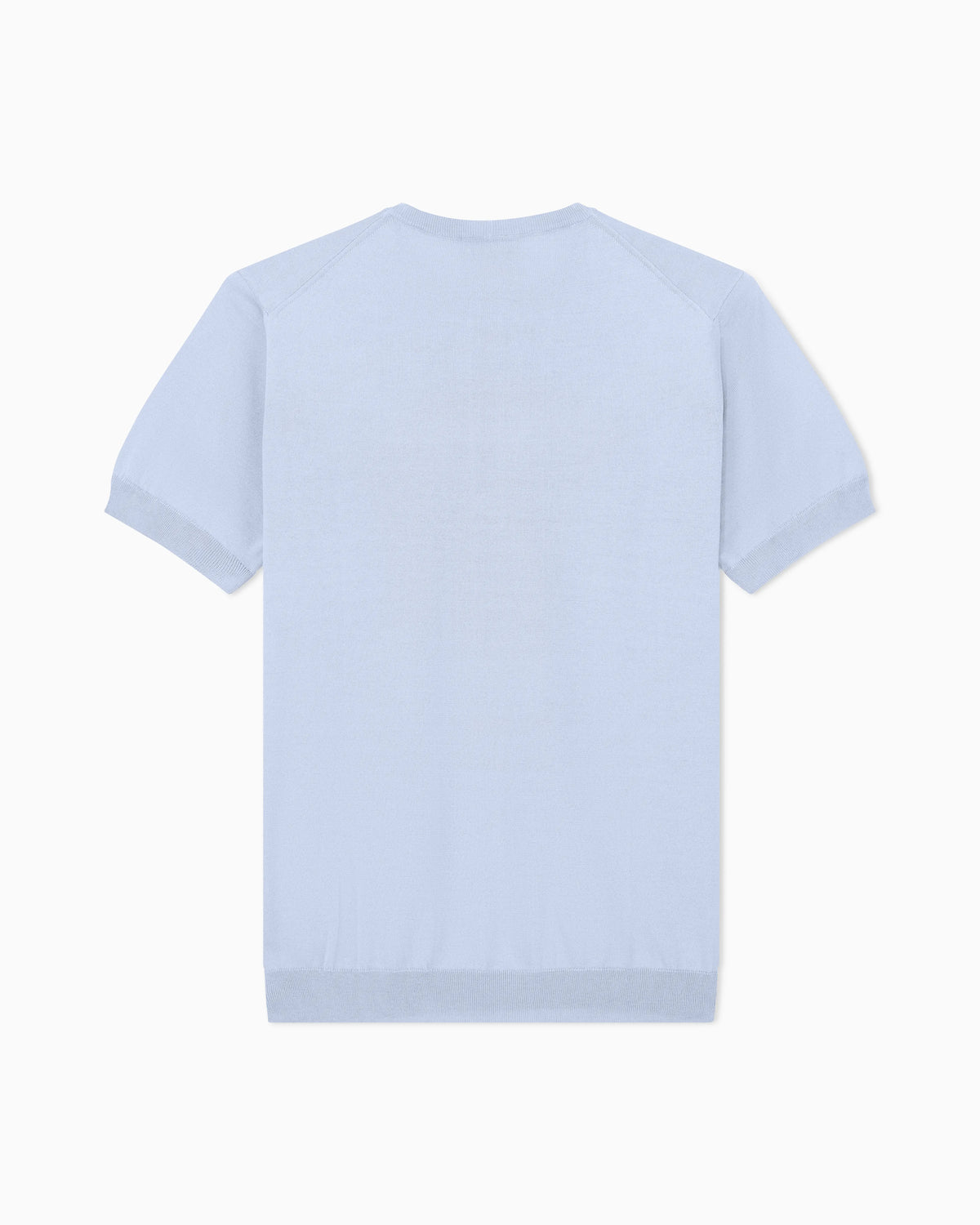 Slim-fit sweater in plain knit silk and cotton
