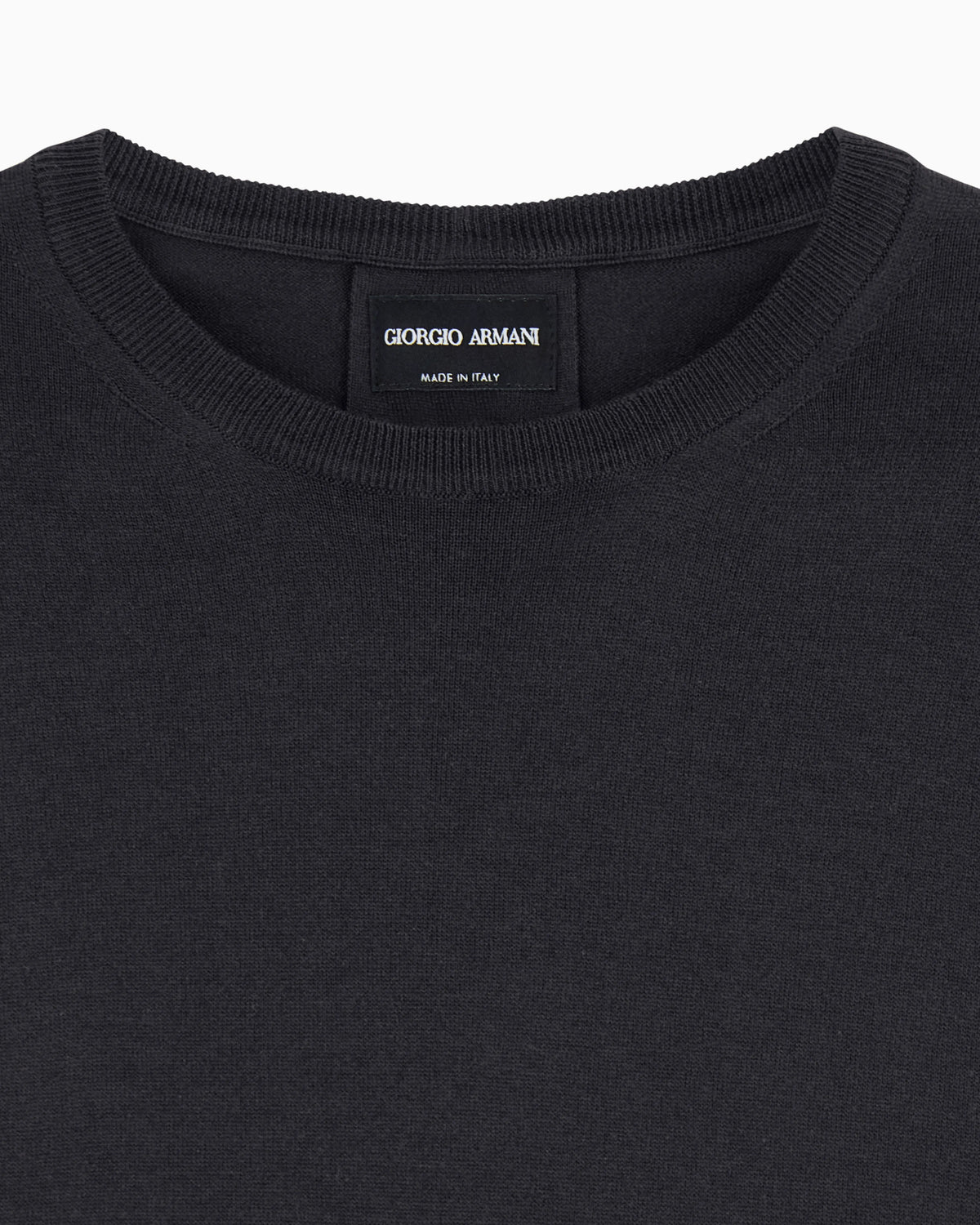Slim-fit sweater in plain knit silk and cotton