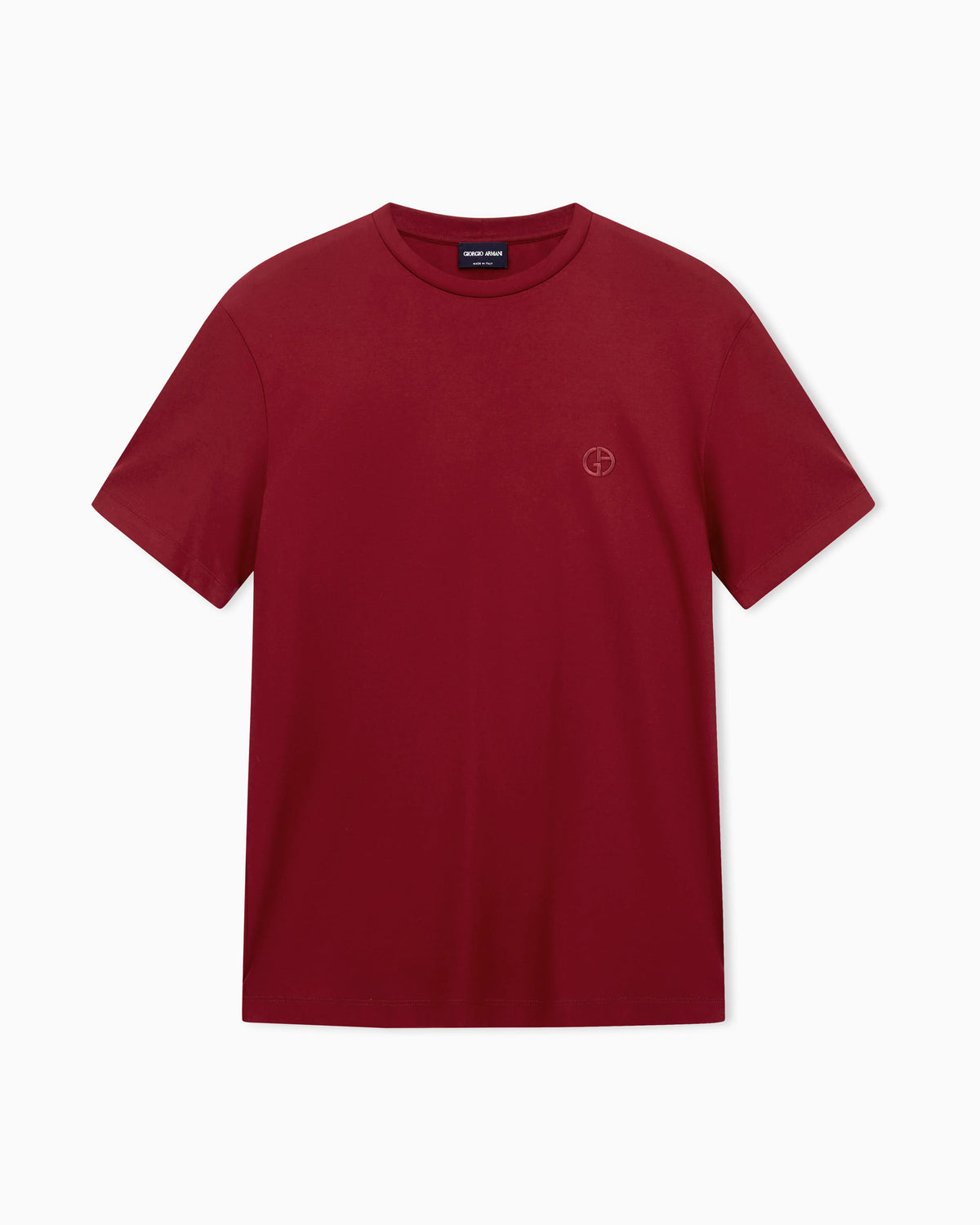 Short-sleeve cotton interlock T-shirt with logo