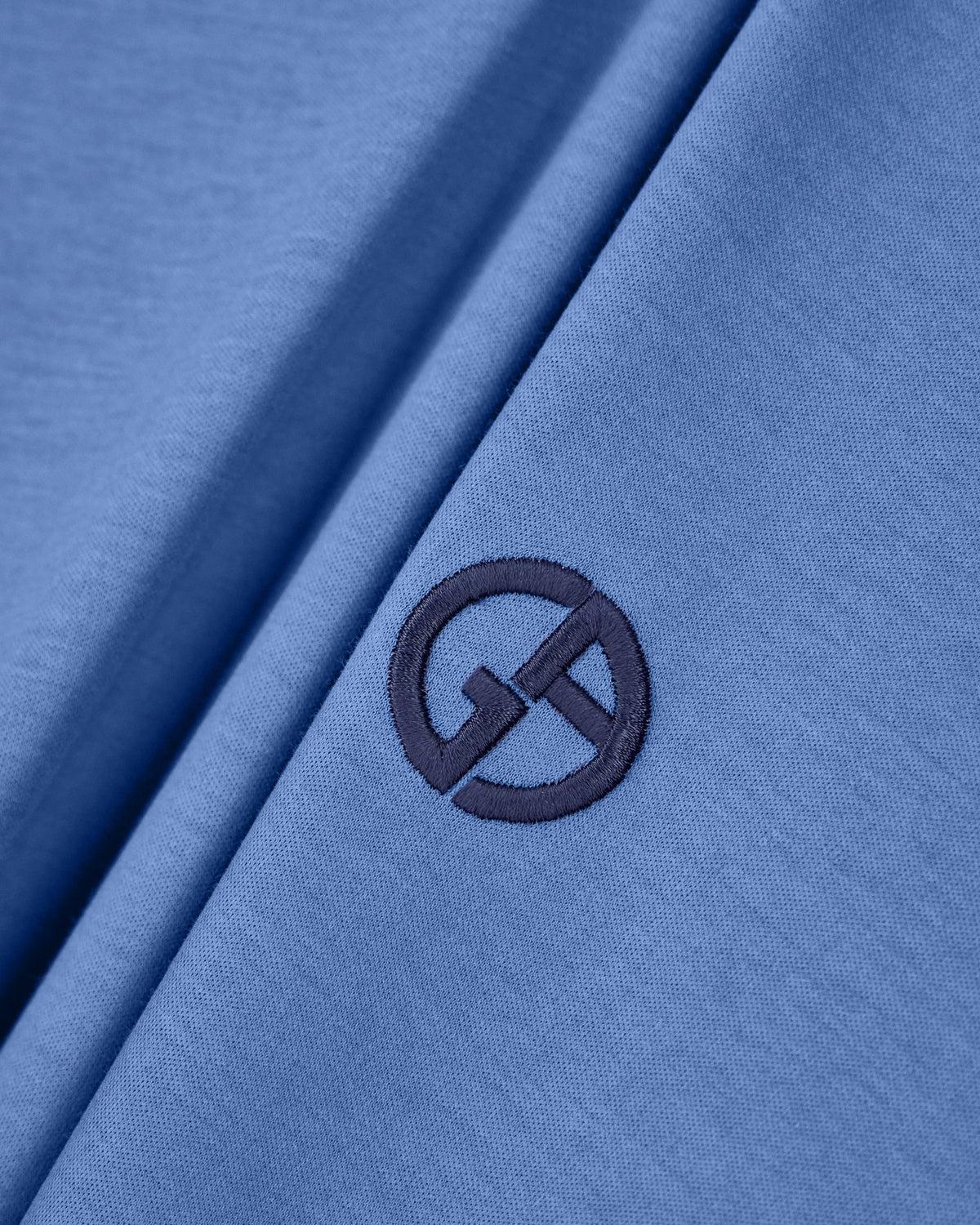 Short-sleeve cotton interlock T-shirt with logo