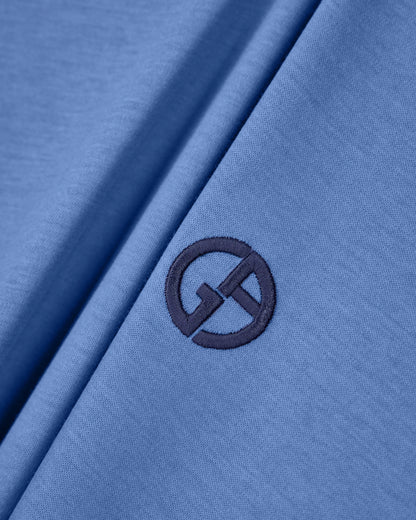 Short-sleeve cotton interlock T-shirt with logo