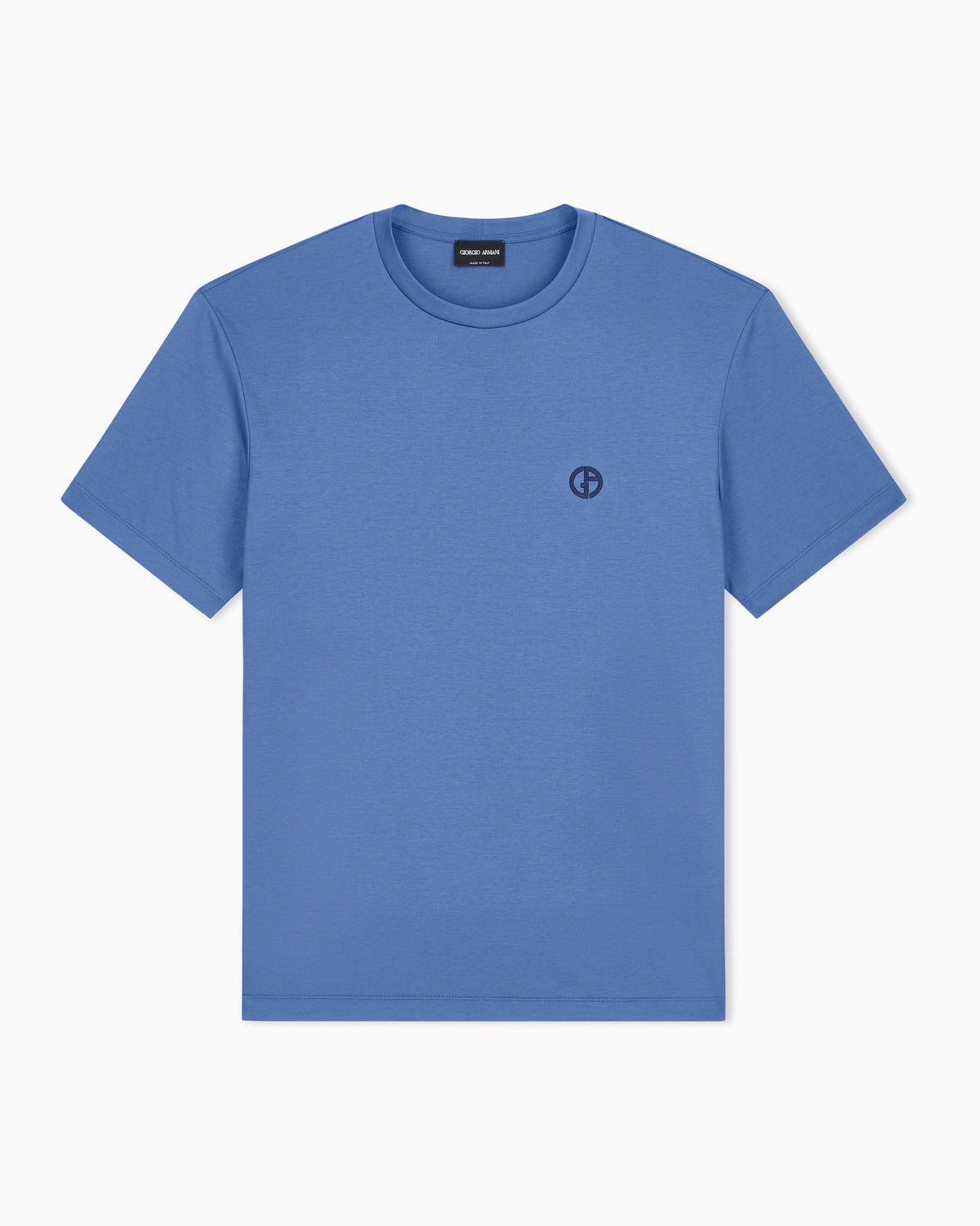 Short-sleeve cotton interlock T-shirt with logo