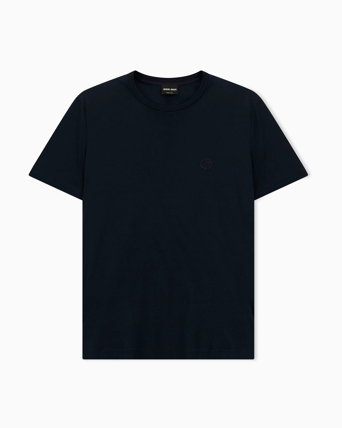 Short-sleeve cotton interlock T-shirt with logo