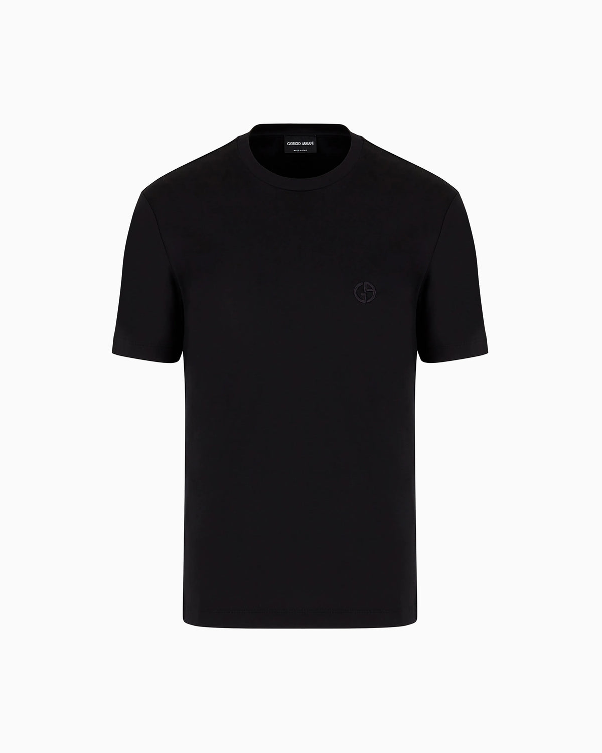 Short-sleeve cotton interlock T-shirt with logo