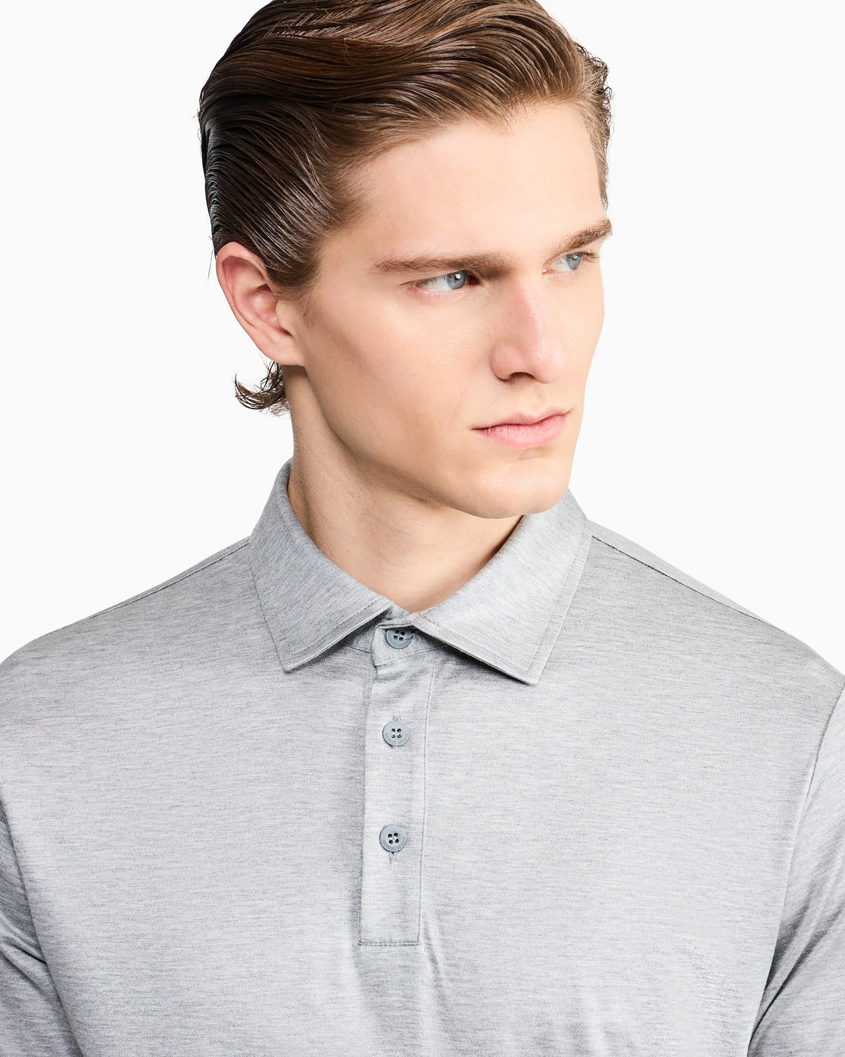 Silk and cotton-mélange jersey polo shirt