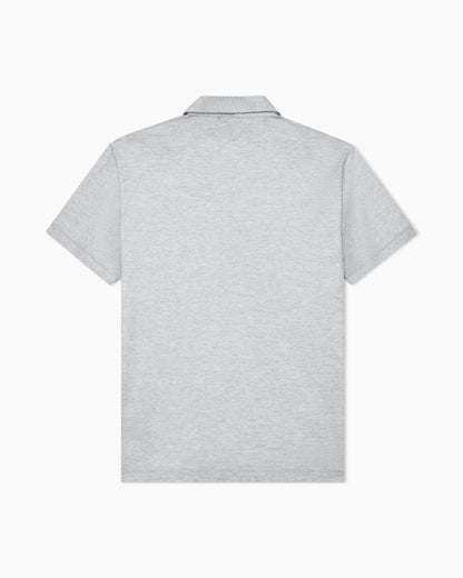 Silk and cotton-mélange jersey polo shirt